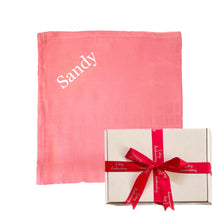 Load image into Gallery viewer, ' Pink ' Personalised Bamboo Muslin