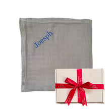 Load image into Gallery viewer, ' Grey ' Personalised Bamboo Muslin