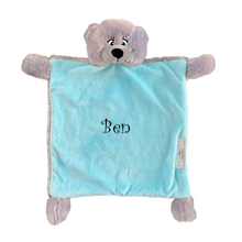 Load image into Gallery viewer, Personalised Blue Bebi Bear Snuggle Comforter