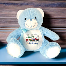 Load image into Gallery viewer, "Benny" Blue Bear -Personalised Plush