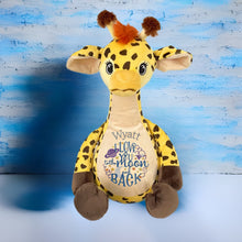 Load image into Gallery viewer, "Georgie" Giraffe Personalised Plush