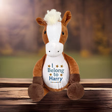 Load image into Gallery viewer, "Happy" Horse Personalised Plush