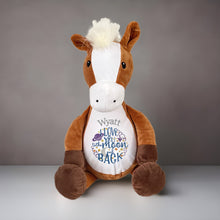 Load image into Gallery viewer, "Happy" Horse Personalised Plush
