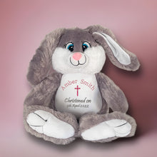 Load image into Gallery viewer, "Bandit" Grey Bunny Personalised Plush