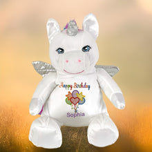 Load image into Gallery viewer, "Aurora" Rainbow Unicorn Personalised Plush