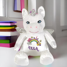 Load image into Gallery viewer, "Aurora" Rainbow Unicorn Personalised Plush