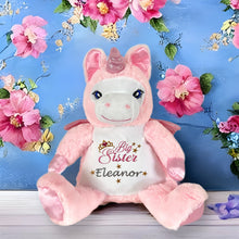 Load image into Gallery viewer, "Calypso" Pink Unicorn Personalised Plush