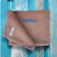 Load image into Gallery viewer, Cotton Blanket & Bamboo Muslin - 2 Piece Personalised Gift Set