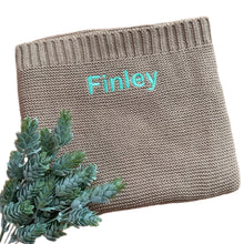 Load image into Gallery viewer, Cotton Blanket & Bamboo Muslin - 2 Piece Personalised Gift Set