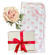 Load image into Gallery viewer, Pink Hearts Personalised 100% Cotton Wrap