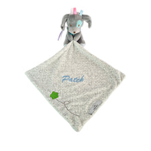 Load image into Gallery viewer, Bamboo Muslin & Pup Comforter Baby Unisex - 2 Piece Personalised Gift Set
