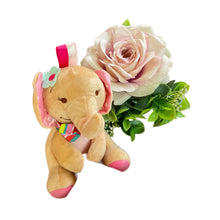 Load image into Gallery viewer, Embroidered Christmas Stocking, Personalised Bamboo Muslin & Elephant Comforter- 3 Piece Personalised Christmas Gift Set