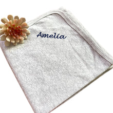 Load image into Gallery viewer, Grey Personalised 100% Cotton Wrap