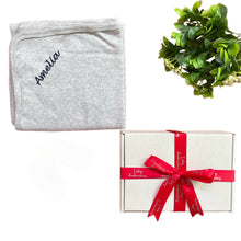 Load image into Gallery viewer, Grey Personalised 100% Cotton Wrap