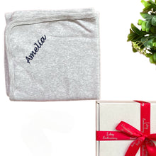 Load image into Gallery viewer, Grey Personalised 100% Cotton Wrap