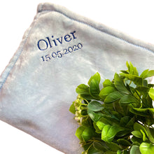 Load image into Gallery viewer, Blue Coral Fleece Personalised Blanket