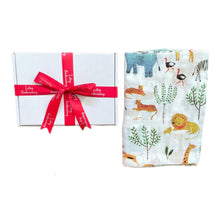Load image into Gallery viewer, ' Zoo ' Personalised Bamboo Muslin