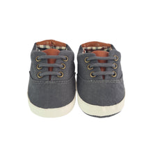 Load image into Gallery viewer, Stylish Plaid Canvas Soft Soled Pre-walker Baby Shoes