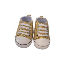 Load image into Gallery viewer, Stylish Baby Girl Sequenced/Glitter Canvas Soft Soled Pre-walker Shoes