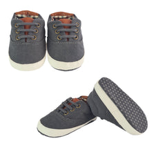 Load image into Gallery viewer, Stylish Plaid Canvas Soft Soled Pre-walker Baby Shoes