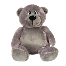 Load image into Gallery viewer, "Buzz" Grey Teddy Bear Personalised Plush