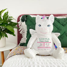 Load image into Gallery viewer, "Aurora" Rainbow Unicorn Personalised Plush