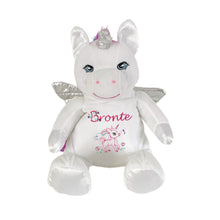 Load image into Gallery viewer, "Aurora" Rainbow Unicorn Personalised Plush