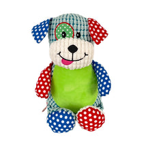 Load image into Gallery viewer, "Dozer" Patchwork Dog Personalised Plush