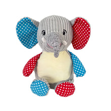 Load image into Gallery viewer, "Jumbo" Patchwork Elephant Personalised Plush