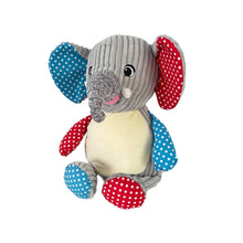 Load image into Gallery viewer, "Jumbo" Patchwork Elephant Personalised Plush