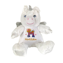 Load image into Gallery viewer, "Aurora" Rainbow Unicorn Personalised Plush
