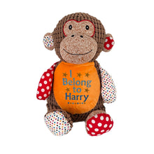 Load image into Gallery viewer, "Milo" Patchwork Monkey Personalised Plush