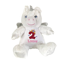 Load image into Gallery viewer, "Aurora" Rainbow Unicorn Personalised Plush