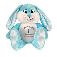 Load image into Gallery viewer, "Buster" Blue Bunny Personalised Plush