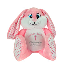 Load image into Gallery viewer, "Bubbles" Pink Bunny Personalised Plush