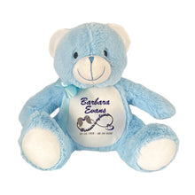 Load image into Gallery viewer, "Benny" Blue Bear -Personalised Plush