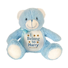 Load image into Gallery viewer, "Benny" Blue Bear -Personalised Plush