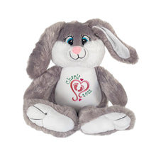 Load image into Gallery viewer, "Bandit" Grey Bunny Personalised Plush