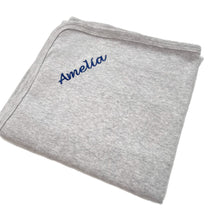 Load image into Gallery viewer, Grey Personalised 100% Cotton Wrap