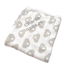 Load image into Gallery viewer, Grey Koala Personalised 100% Cotton Wrap