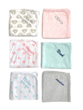 Load image into Gallery viewer, Blue Stars Personalised 100% Cotton Wrap