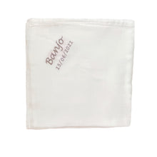 Load image into Gallery viewer, ' White ' Personalised Bamboo Muslin