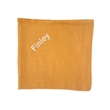 Load image into Gallery viewer, ' Gold ' Personalised Bamboo Muslin