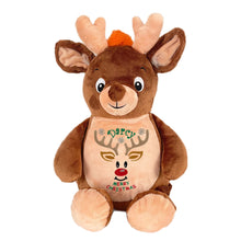 Load image into Gallery viewer, "Cupid Reindeer" Personalised Christmas Plush
