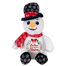 Load image into Gallery viewer, "Frosty Snowman" Personalised Christmas Plush