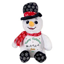 Load image into Gallery viewer, "Frosty Snowman" Personalised Christmas Plush