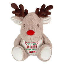 Load image into Gallery viewer, "Rudolph Reindeer" Personalised Christmas Plush