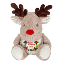 Load image into Gallery viewer, "Rudolph Reindeer" Personalised Christmas Plush