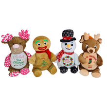 Load image into Gallery viewer, "Pinkie Patchwork Reindeer" Personalised Christmas Plush