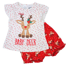 Load image into Gallery viewer, Baby Deer Outfit- 12-18 months- 2 Piece Personalised Christmas Gift Set